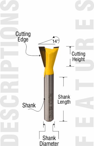 Dovetail bit features