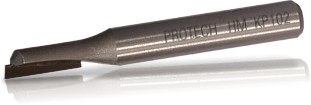 STRAIGHT BIT SINGLE FLUTE 1/8" X 1/2" CUT 1/4" SHANK