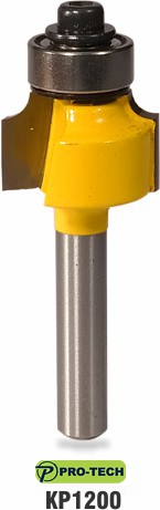 Corner ound or round-over router bit sample